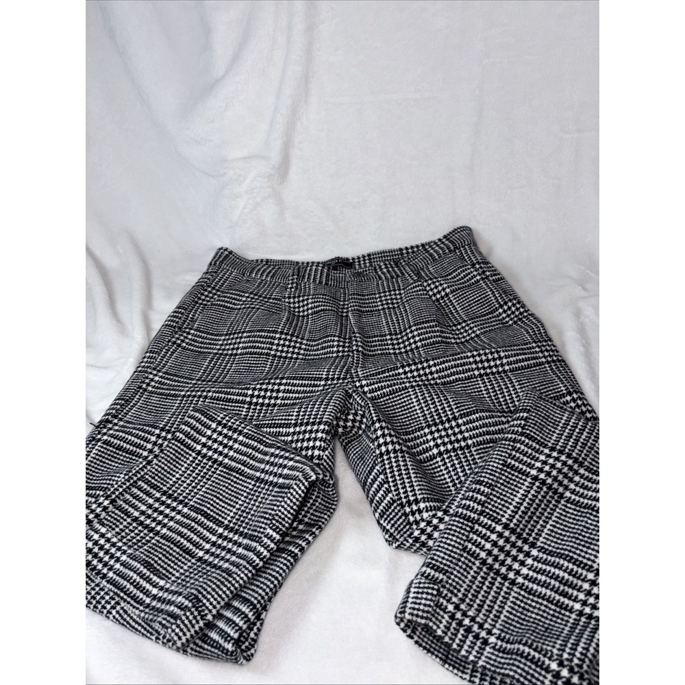 Forever‎ 21 High Waisted Plaid Dress Pants Tapered Office Wear 32 Lined Preppy